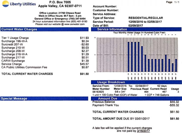 Paying Your Water Bill Online with Liberty Water Company