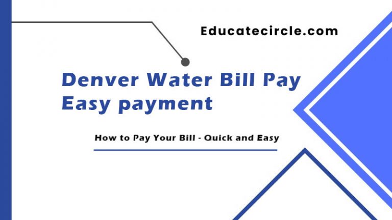 Denver Water Bill Pay Online