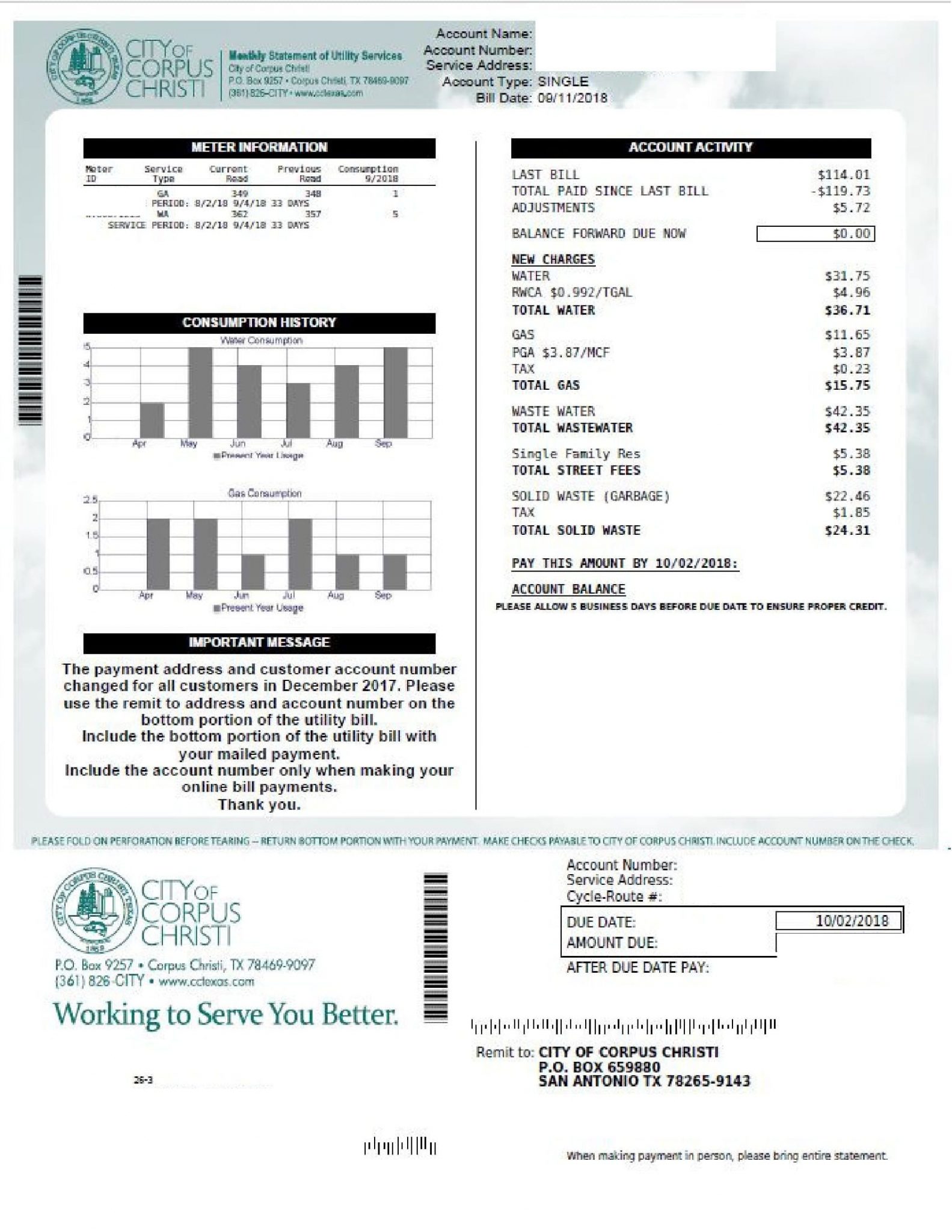 How to pay your city of corpus christi utility bill
